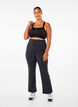 Uitlopende trainingsbroek met hoge taille, Zwart, Model image number 1