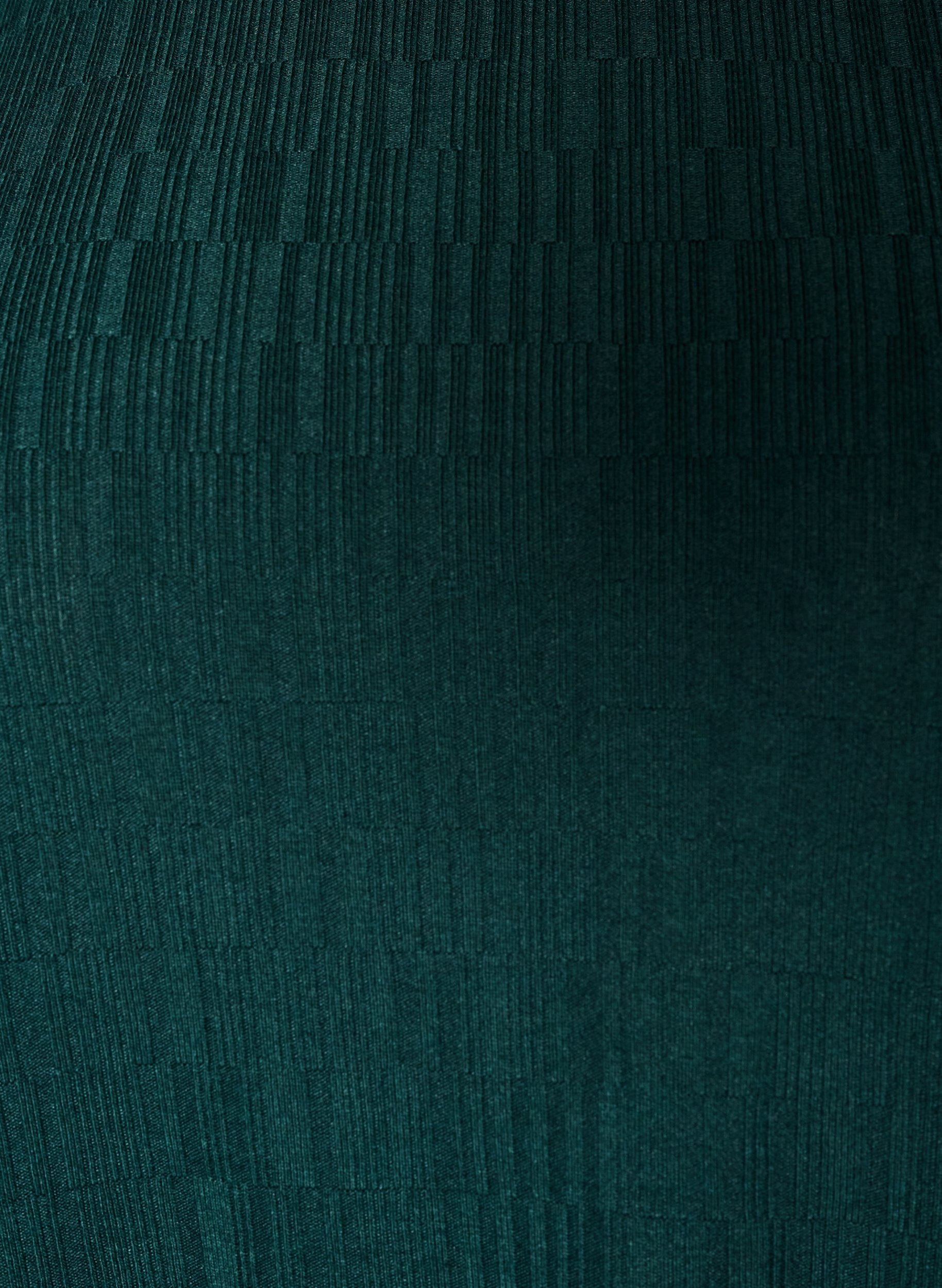 ZizziBlouse met textuur en 3/4 mouwen, Groen, Packshot image number 2