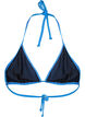 Effen triangel bikinitopje, Blauw, Packshot image number 1