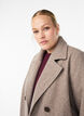 Korte jas met dubbele knoopsluiting, Beige, Model image number 3