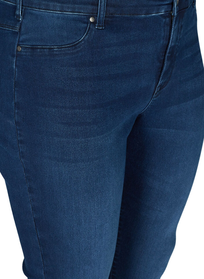 Katoenmix jeggings, Blauw, Packshot image number 2