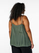 Strap top in viscose, Groen, Model image number 2