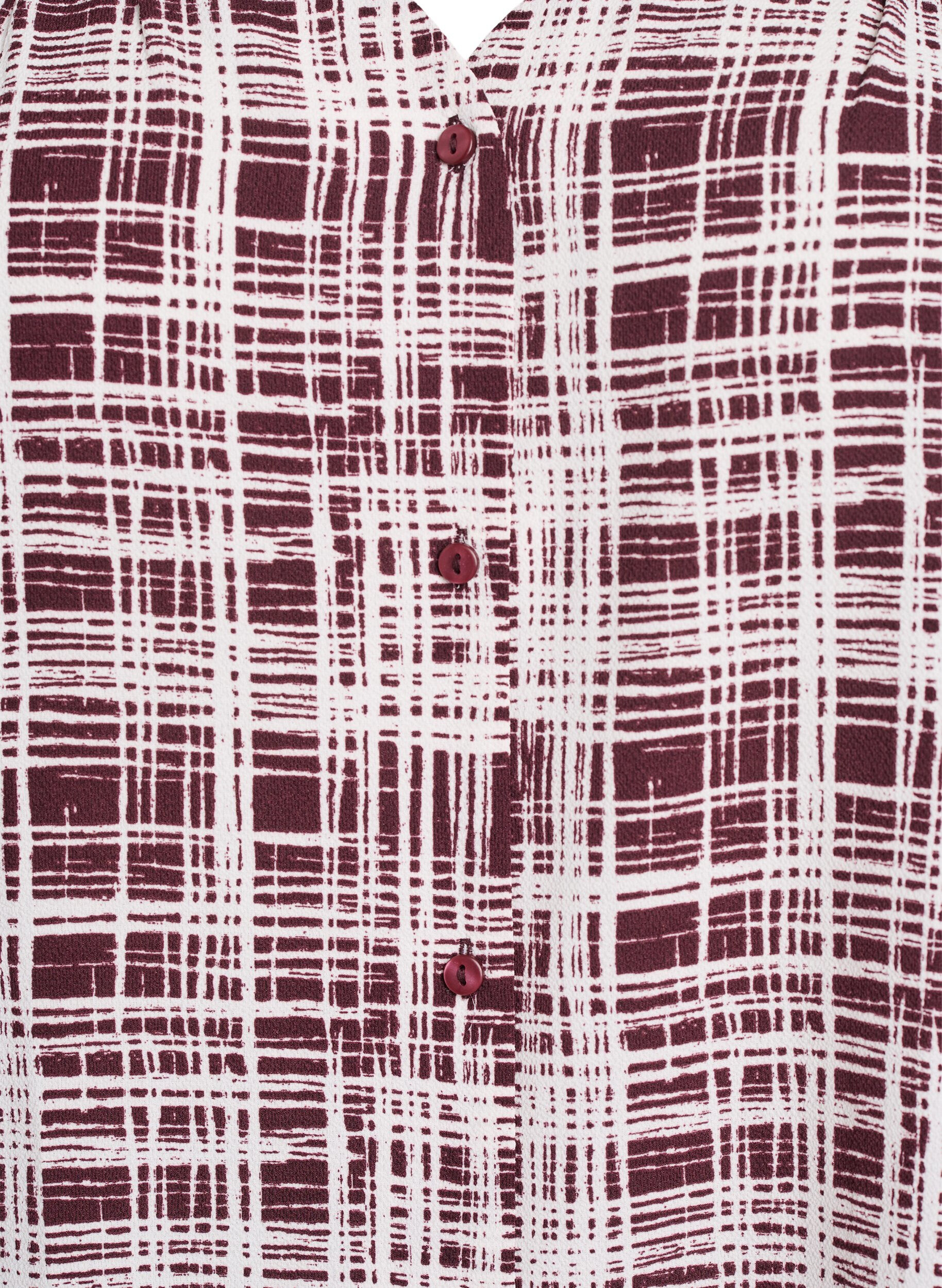 ZizziShirtblouse met 1/2 mouwen, Donker Bordeaux, Packshot image number 2