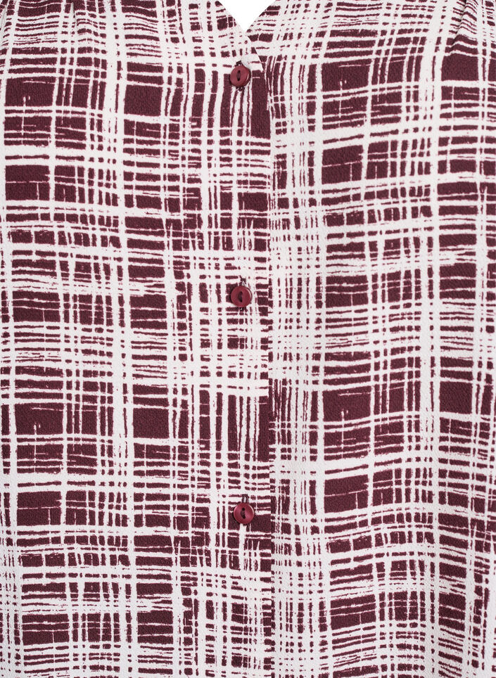 Shirtblouse met 1/2 mouwen, Donker Bordeaux, Packshot image number 2