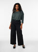 Jersey blouse met 3/4 mouwen, Groen, Model image number 1