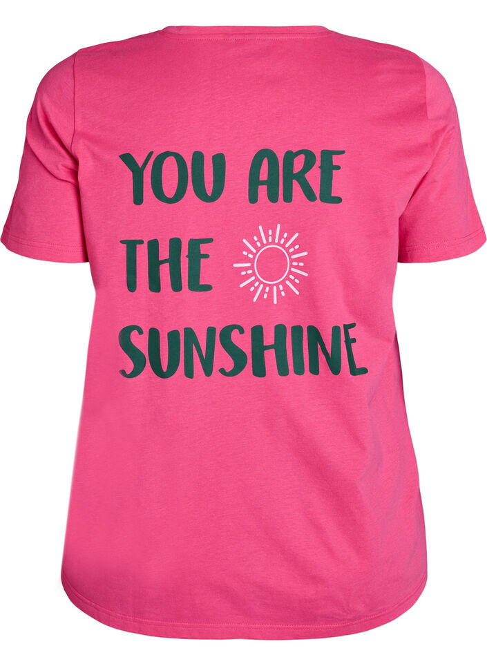 T-shirt met print, Roze, Packshot image number 1