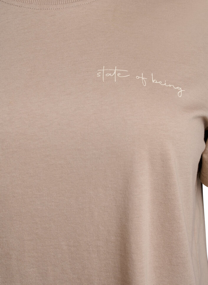 T-shirt met tekstprint en ronde hals, Simply T. w. Utopia, Packshot