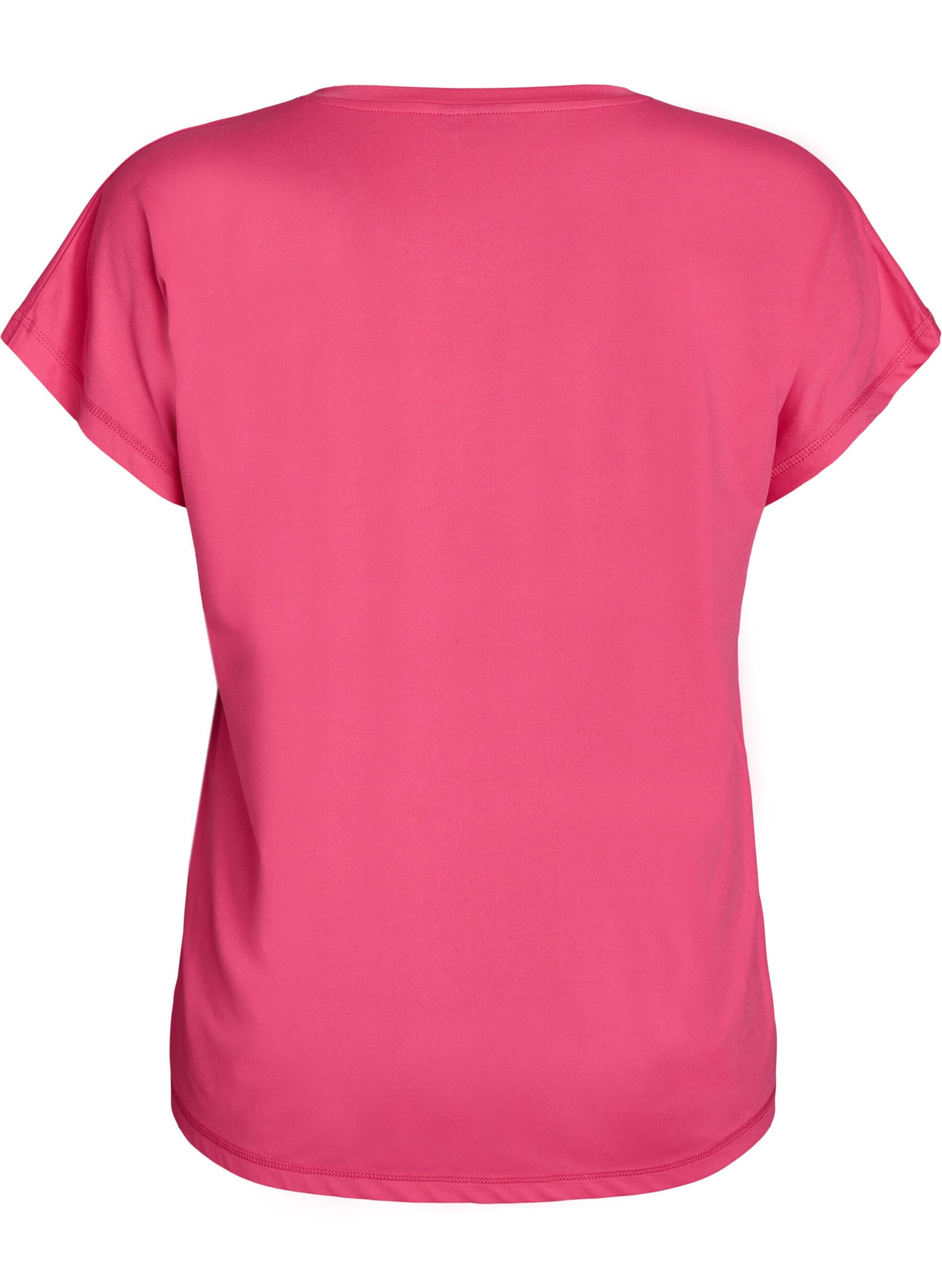Zizzi T-shirt de sport couleur unie, Rose, Packshot image number 1