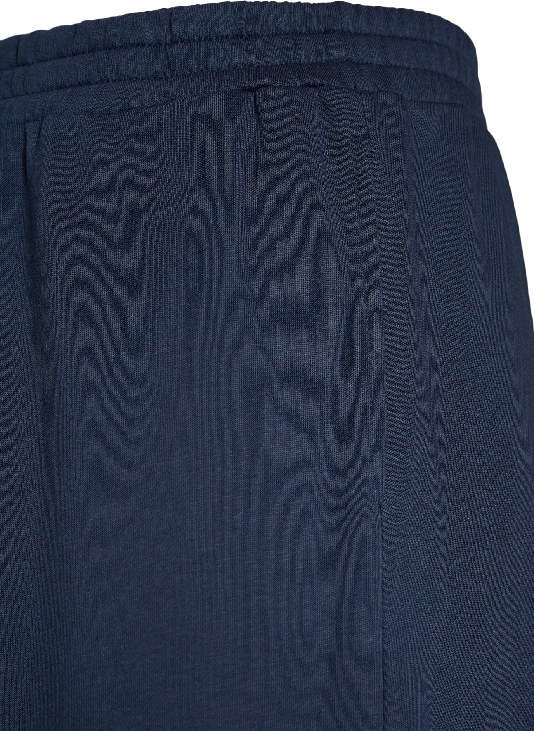 ZizziSweatpants met hoge taille en wijde pijpen, Blauw, Packshot image number 2