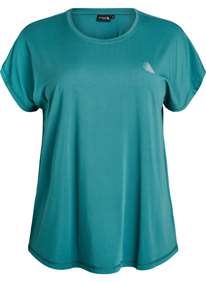Effen gekleurd trainingsshirt, Blauw, Packshot image number 0