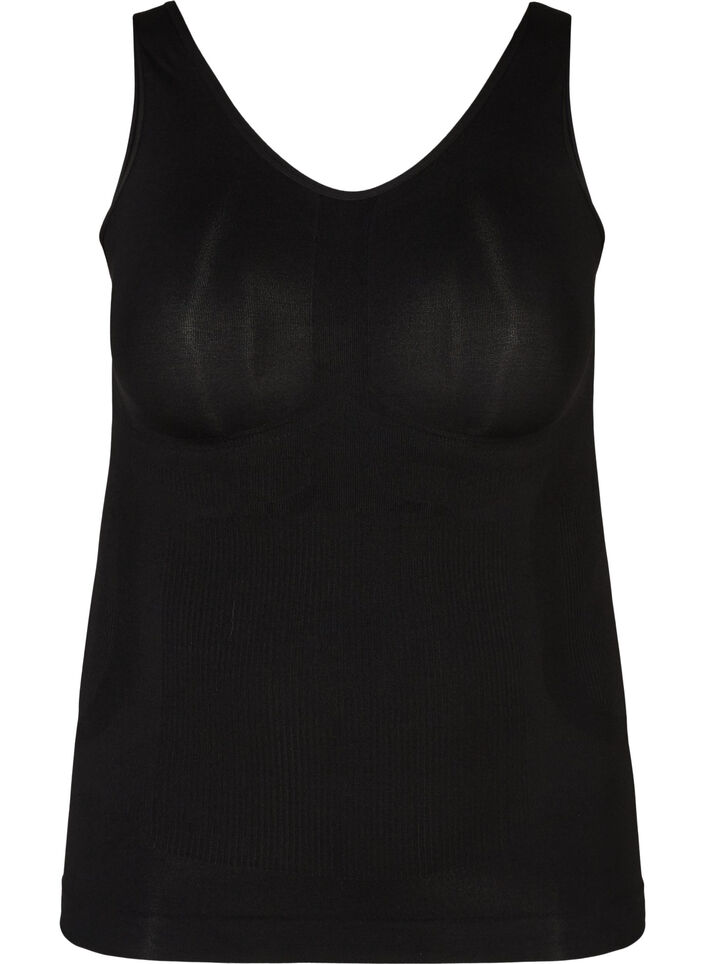 Shapewear top met brede bandjes, Black, Packshot
