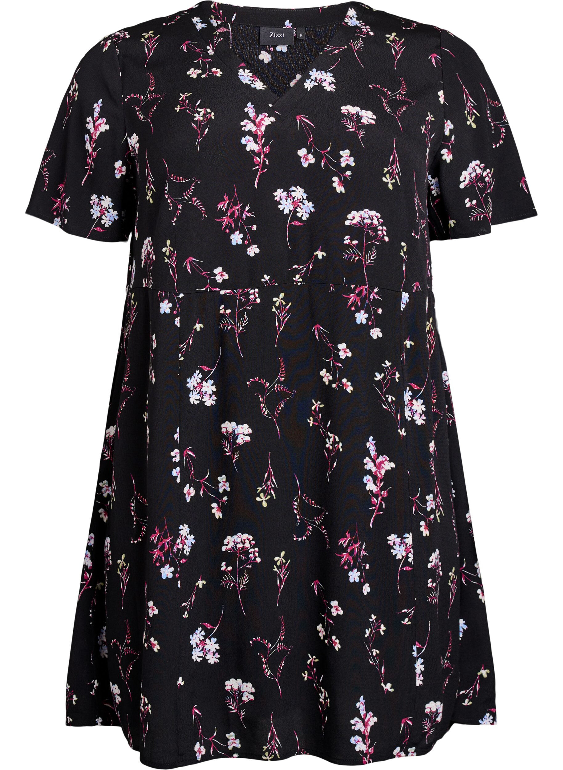 Korte jurk met bloemenprint