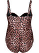 Badpak met drapering en gewatteerde cups, Leopard, Packshot image number 1