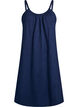 Jurk met middelhoge bandjes van biologisch katoen, Blauw, Packshot image number 0