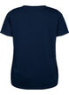 T-shirt met korte mouwen en v-hals, Blauw, Packshot image number 1