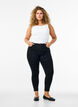Cropped Amy jeans met rits, Zwart, Model image number 0