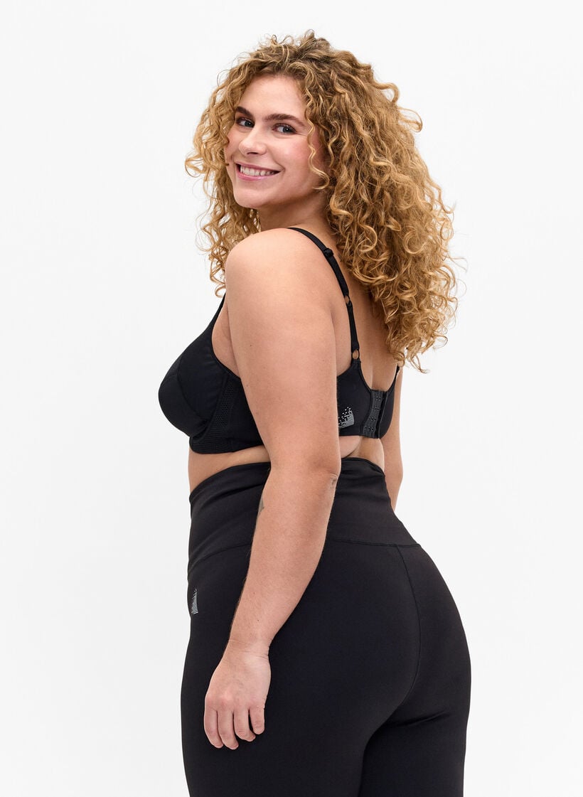 CORE, HIGH SUPPORT WIRE BRA - Sportbeha met beugel, Black, Model