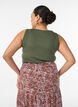 Nauwsluitende top met motief, Groen, Model image number 2