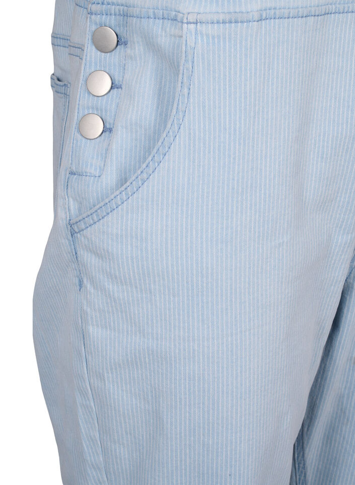 Gestreepte denim overall, L. Blue Denim Stripe, Packshot