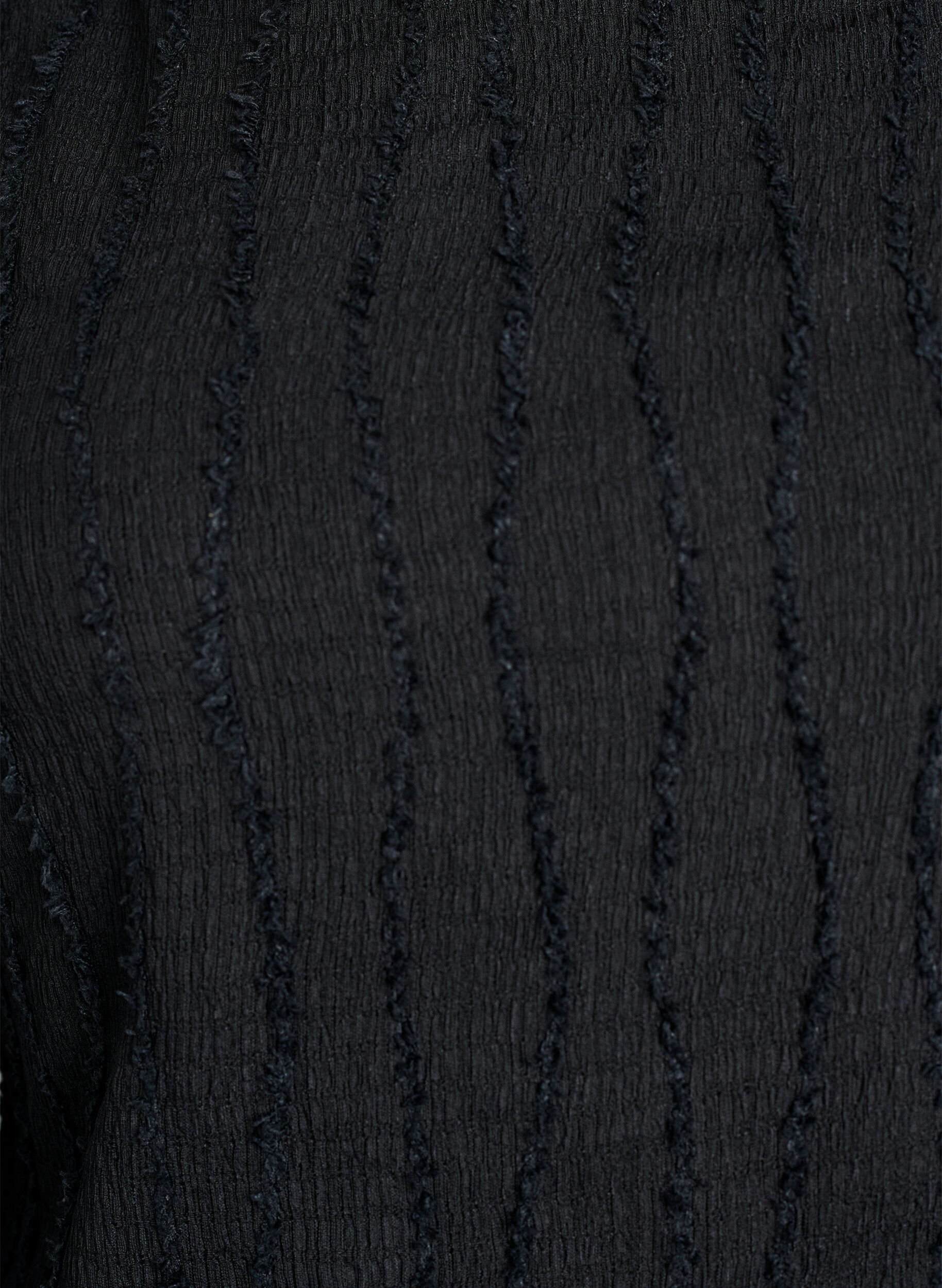 ZizziJersey blouse met een golvende textuur, Zwart, Packshot image number 2