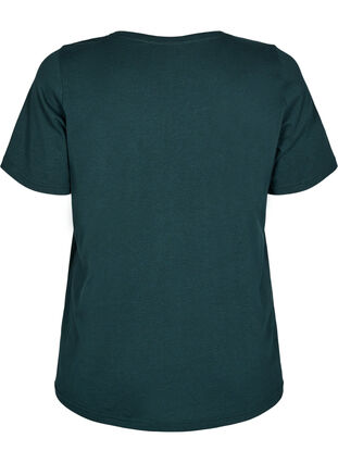 ZizziFLASH - T-shirt met motief, Scarab Silver Hearts, Packshot image number 1