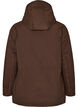 Winterjas met capuchon en verstelbare taille, Bruin, Packshot image number 1