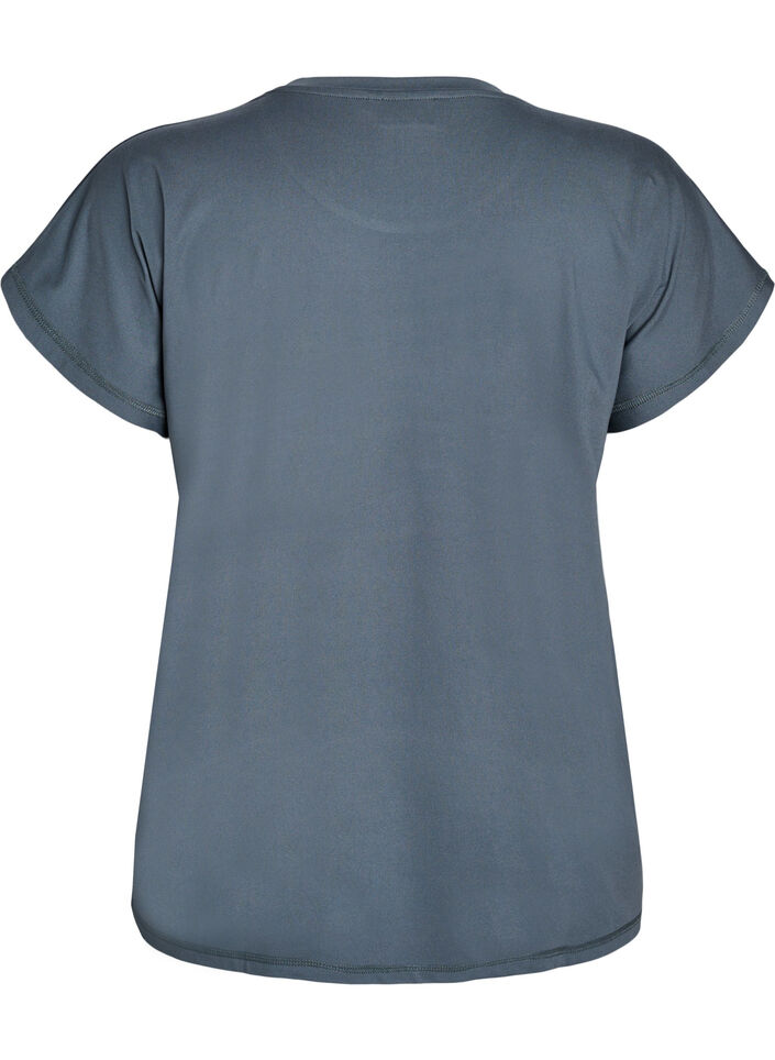 Effen gekleurd trainingsshirt, Groen, Packshot