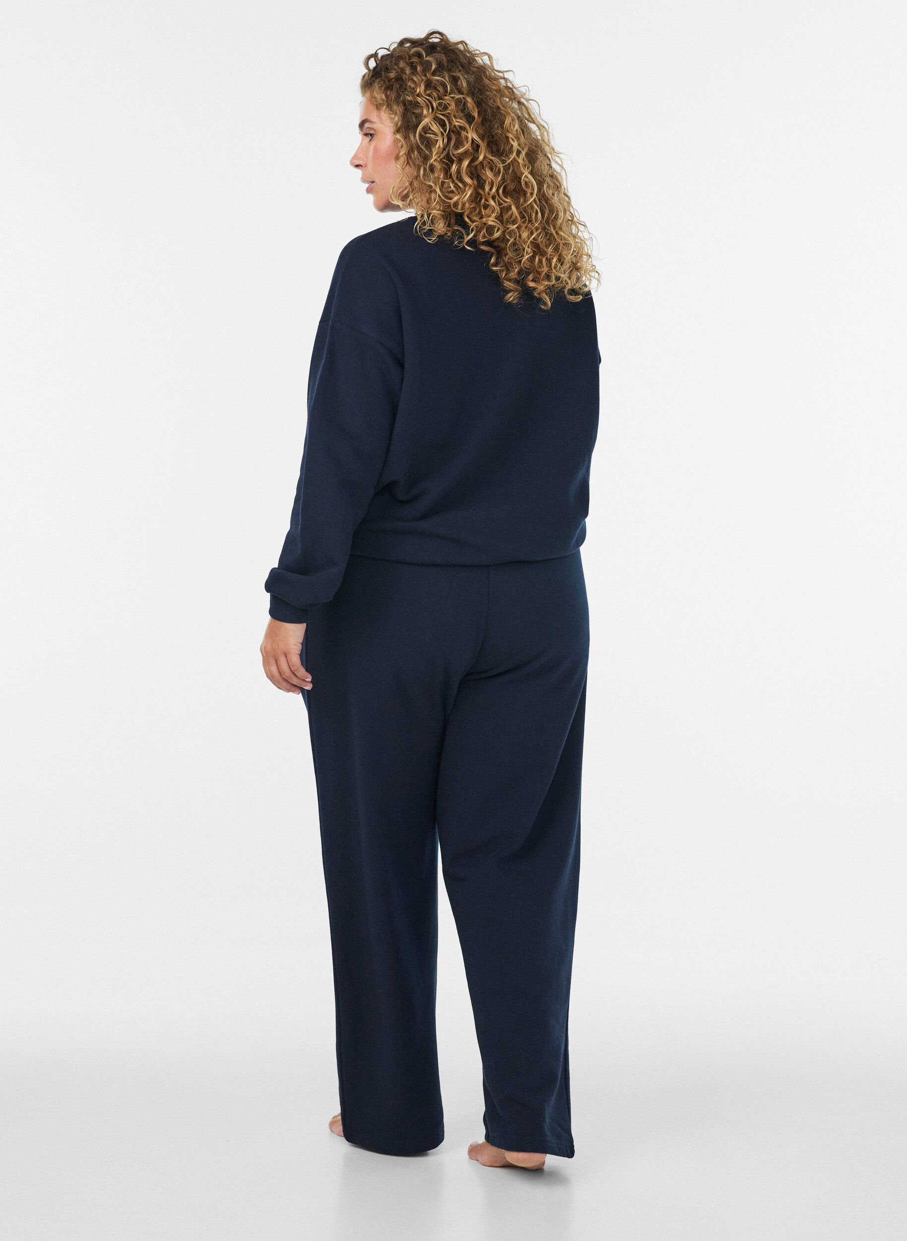 ZizziJoggingbroek met zakken, Blauw, Model image number 1