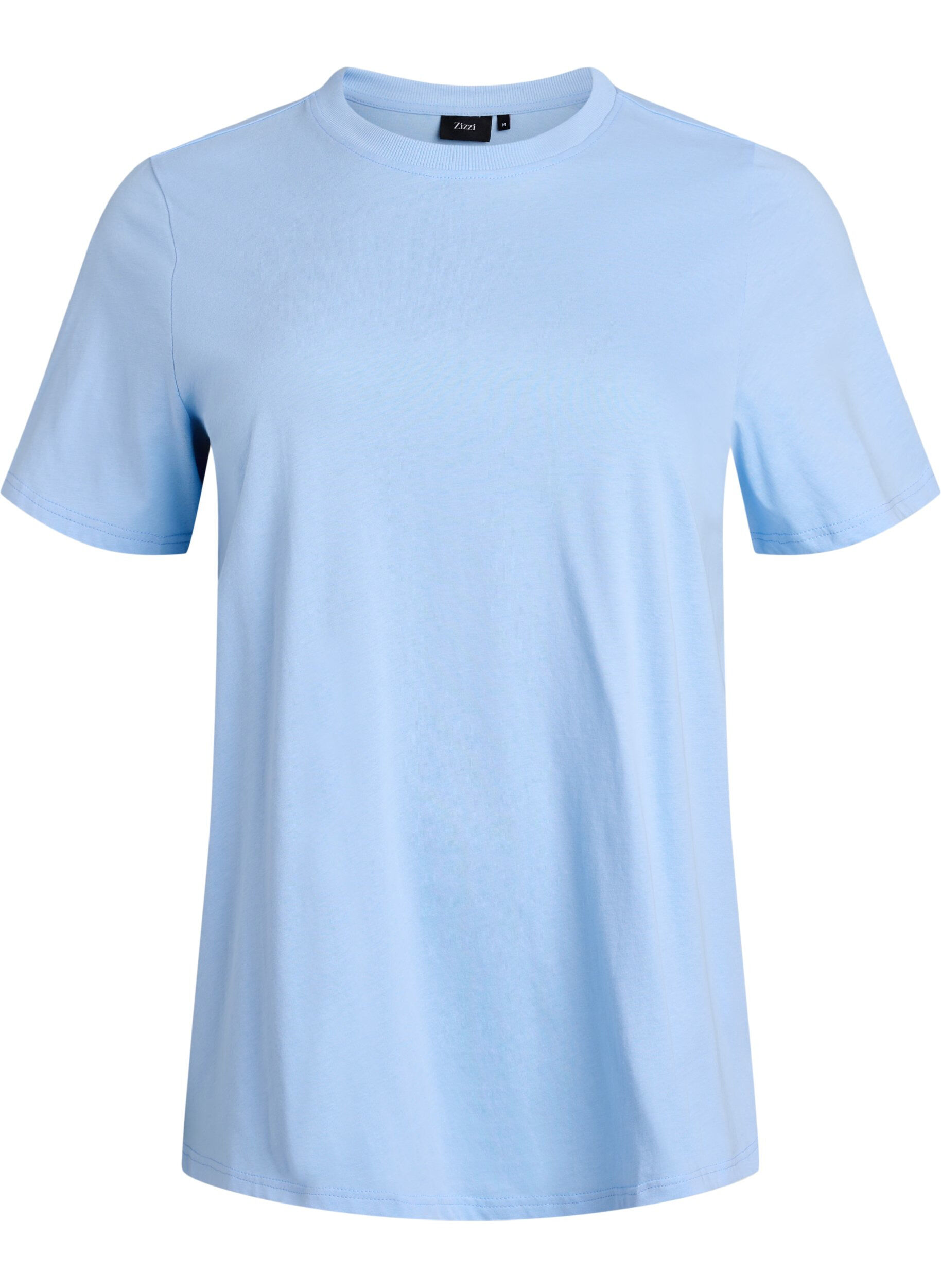 Basic katoenen T-shirt met ronde hals