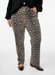 Straight-fit jeans met zebraprint, Bruin, Model image number 2