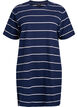 Korte jerseyjurk met strepen, Blauw, Packshot image number 0