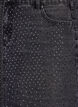 Korte denimrok met stenen., Grijs, Packshot image number 2