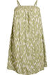 Korte viscose jurk met spaghettibandjes, Groen, Packshot image number 0