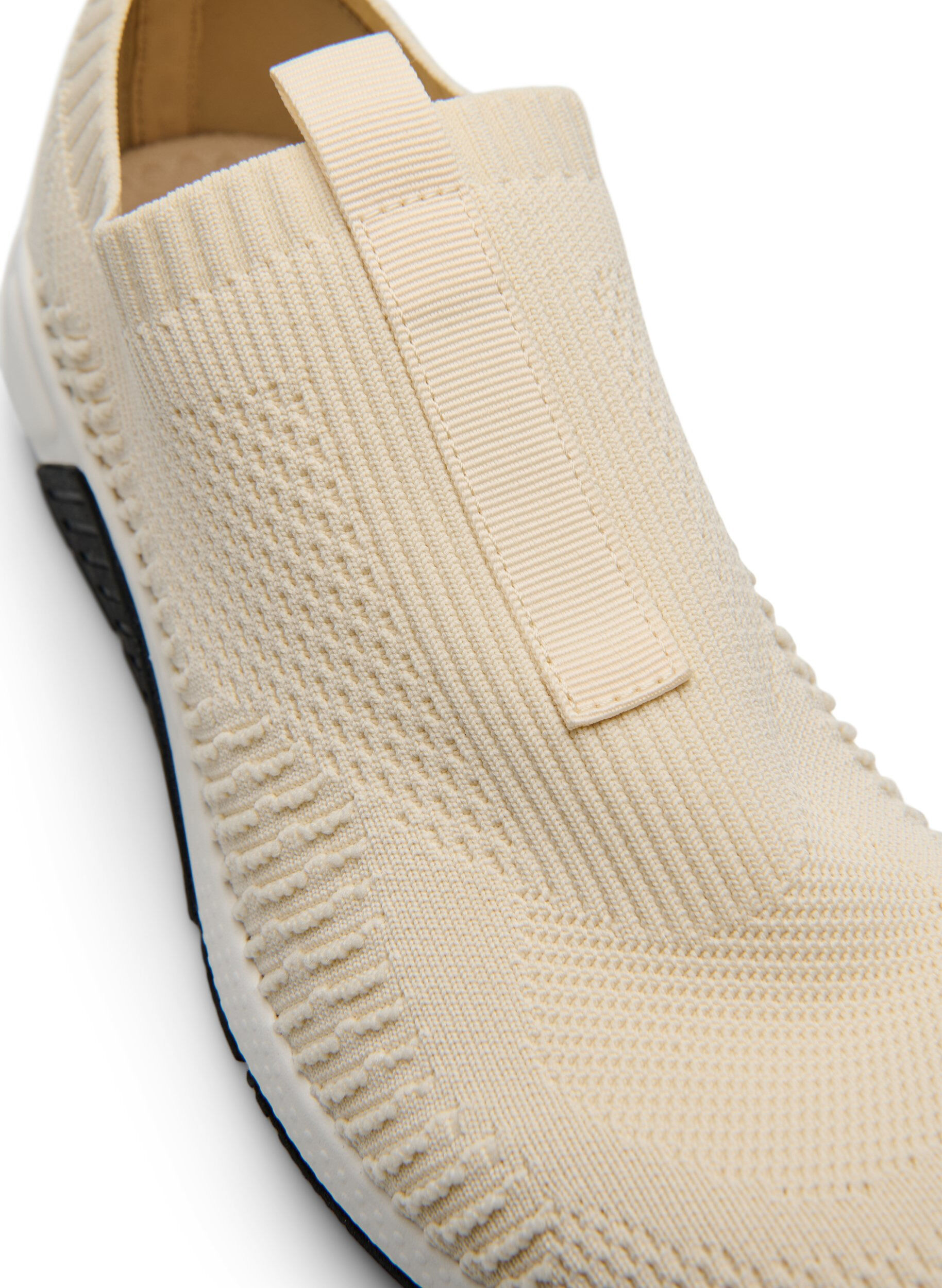 ZizziSneakers van stretchy breimateriaal, Beige, Packshot image number 3