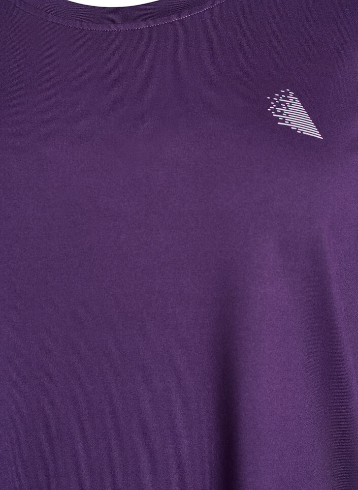 Training blouse met 3/4 mouwen, Paars, Packshot image number 2