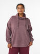 Sweatshirt met hoge kraag en zakken, Rood, Model image number 0