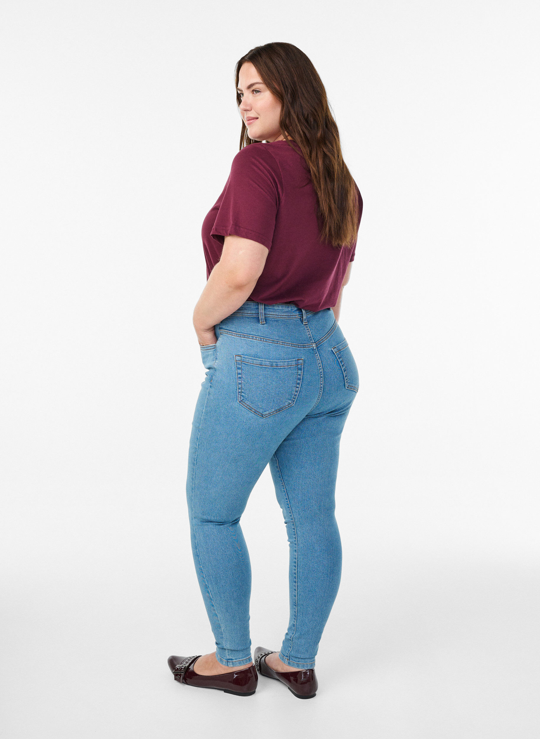 ZizziJeans met superstrakke pasvorm, Blauw, Model image number 1