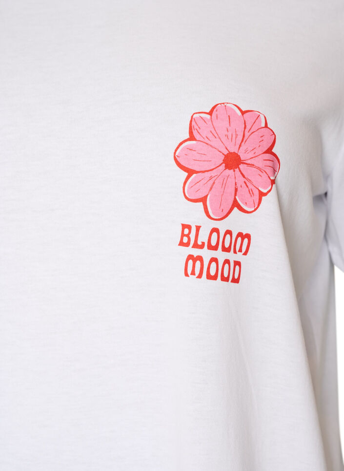 T-shirt met motief, Wit, Packshot image number 2