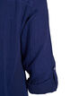 Katoenen mousseline tuniek met broderie anglaise, Blauw, Packshot image number 3