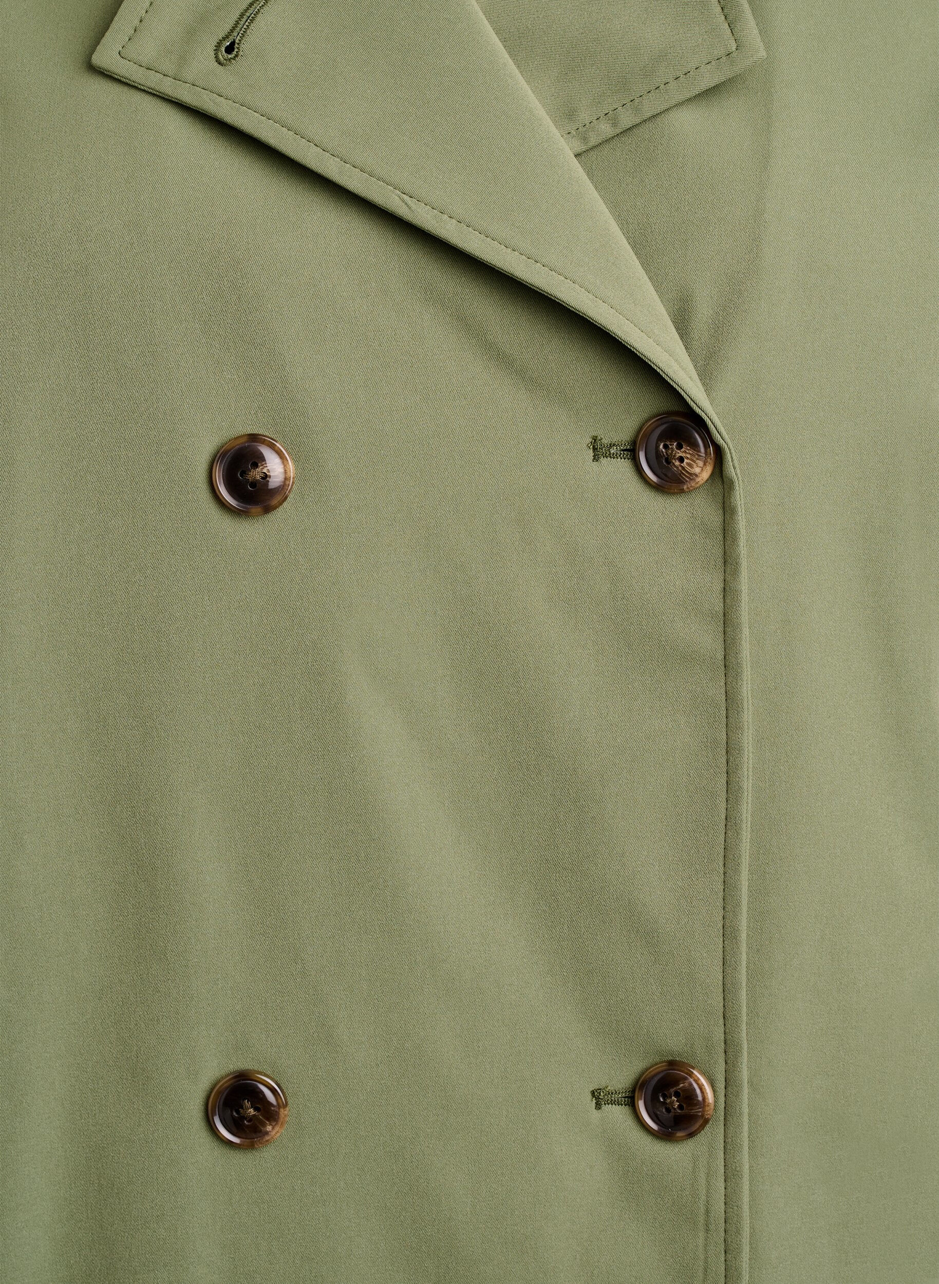 ZizziKorte trenchcoat met zakken, Groen, Packshot image number 2