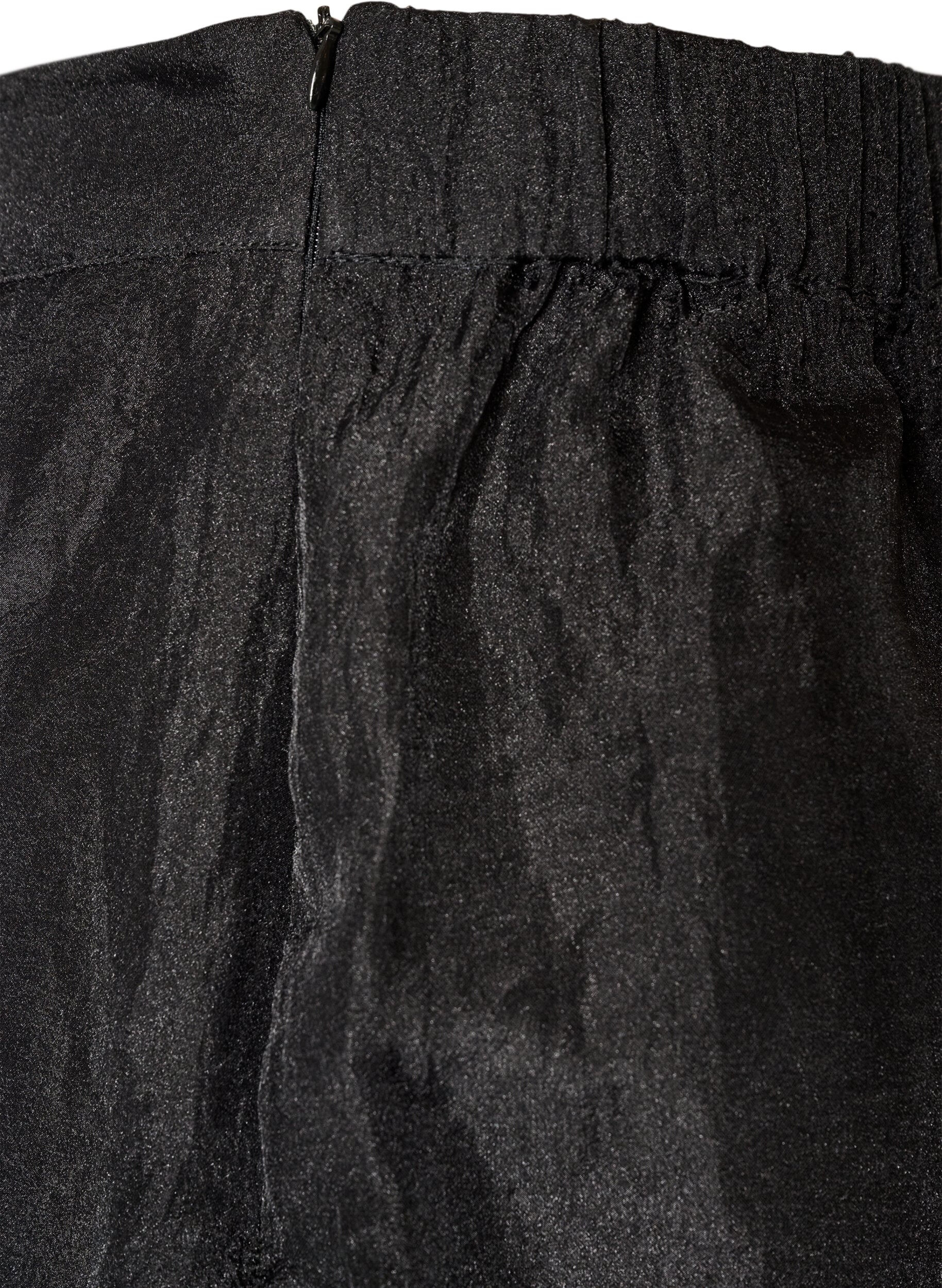 ZizziJupe longue fa&ccedil;on organza, Noir, Packshot image number 4