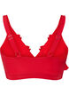 Haut de bikini avec volants et coussinets amovibles, Rouge, Packshot image number 1