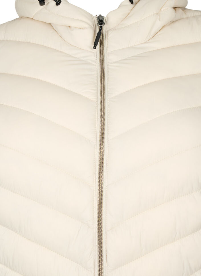 Lichtgewicht jas met capuchon, Beige, Packshot image number 2