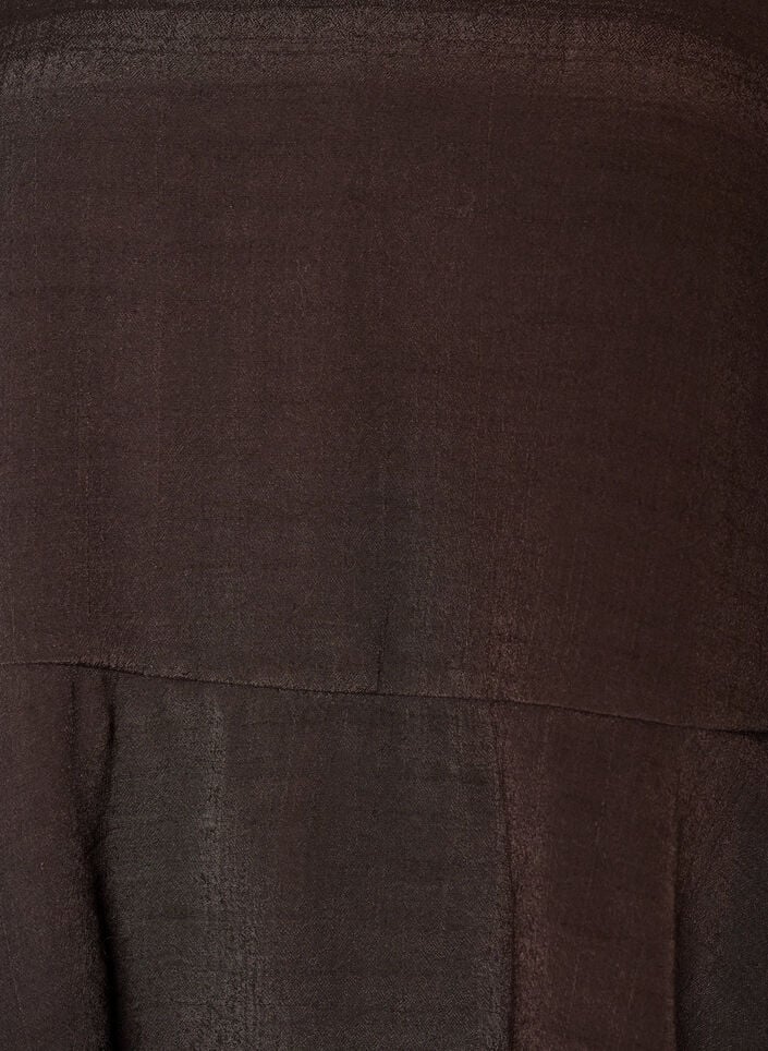 Blouse met 3/4-mouwen en ruchesdetails, Bruin, Packshot image number 2