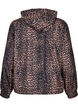 Sportjas met luipaard print en capuchon, Bruin, Packshot image number 1