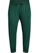 Pyjamabroek met kanten rand en high waist, Groen, Packshot image number 0