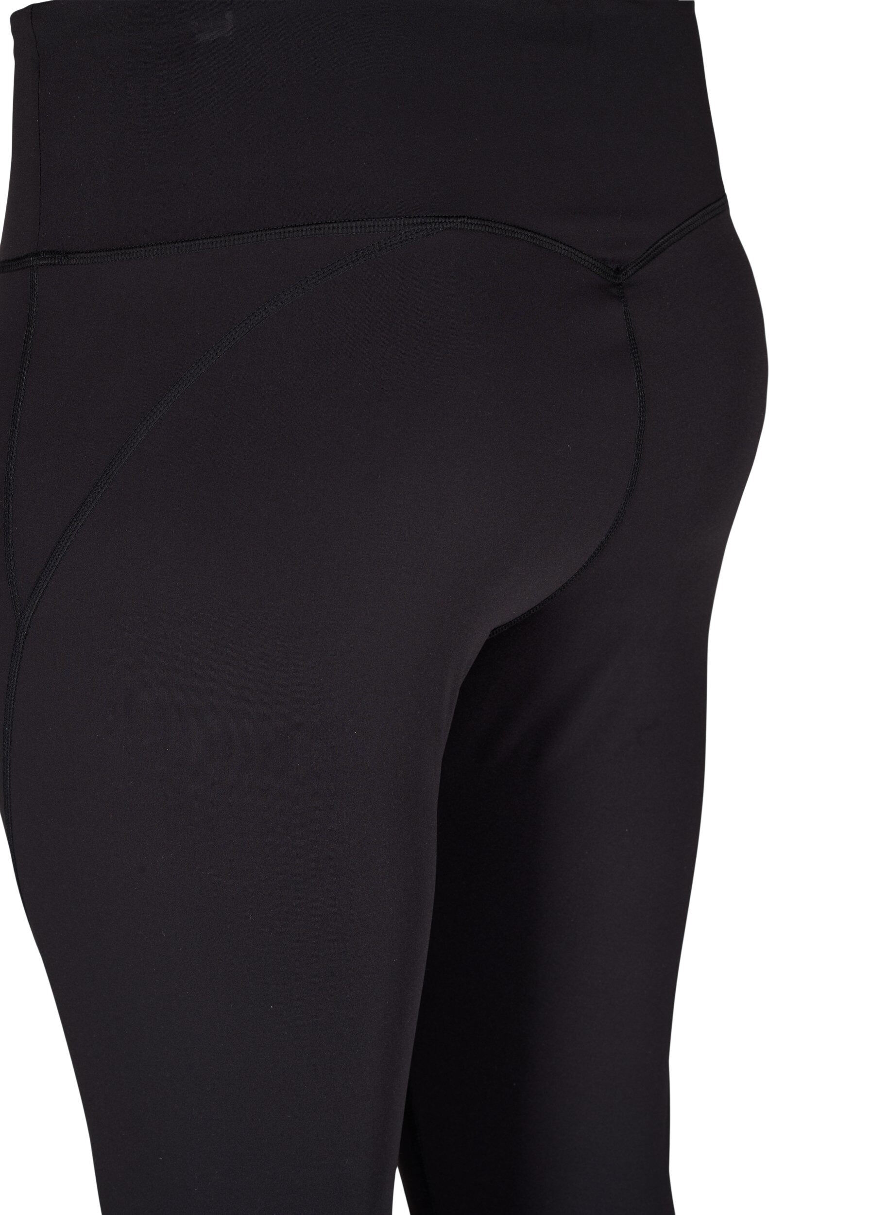 ZizziCORE, V-SHAPE DEFINE TIGHTS - Cropped trainingslegging met v-vormige achterkant, Black, Packshot image number 3