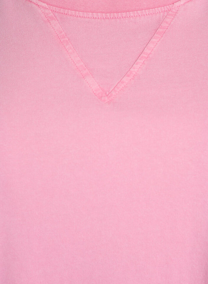 Boxy T-shirt in biologisch katoen, Roze, Packshot image number 2