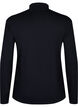Blouse met lange mouwen en hoge hals, Zwart, Packshot image number 1