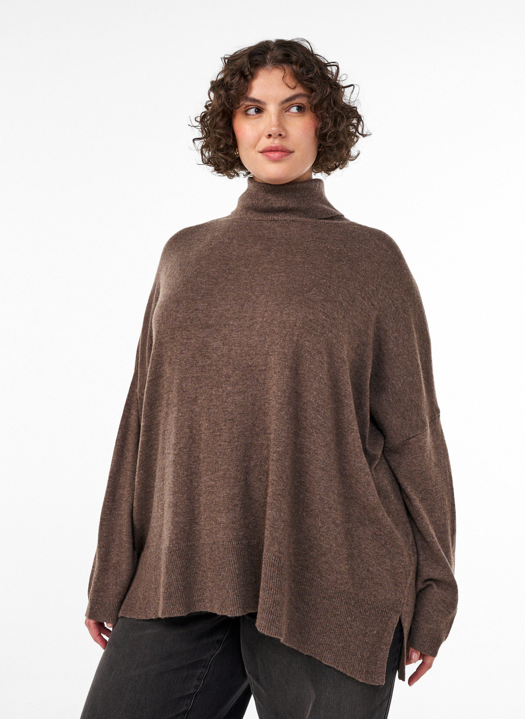 Coltrui met losse pasvorm, Bruin, Model